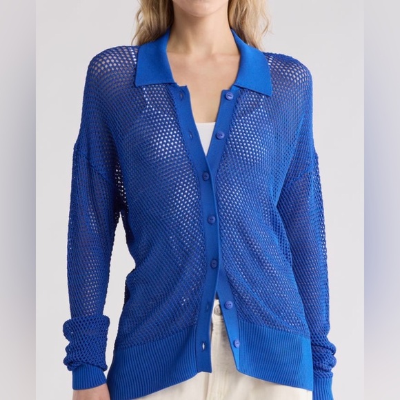 NWT Rag & Bone Leah cardigan in true blue - S